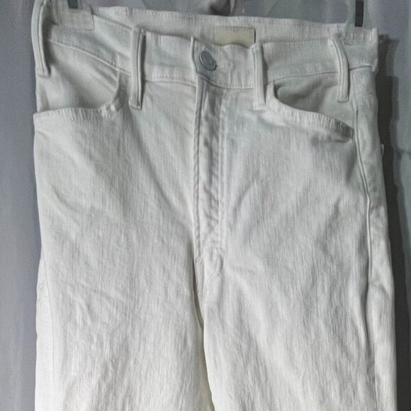 MOTHER The Hustler Ankle Fray Jeans | Size 26 | White “Fairest of Them All” - Picture 14 of 14